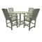 Highwood Usa Lehigh 5pc Round Counter Height Outdoor Patio Furniture Dining Set AD-CNL48-EUC - alternate 1
